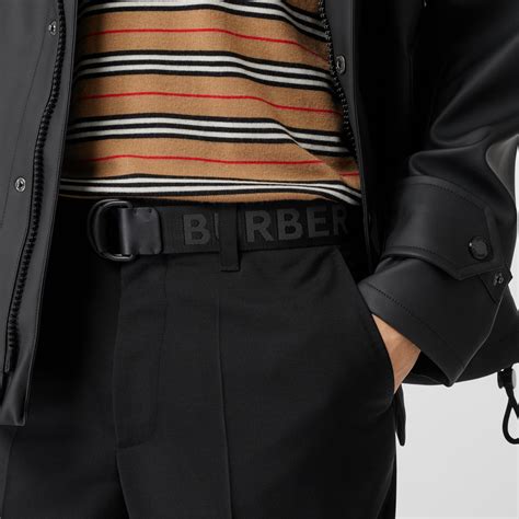 burberry logo detail double d ring belt|burberry designer belts for men.